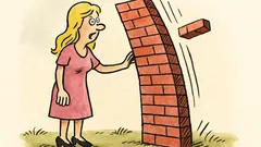 Vtip: Prečo spadne stena pri blondínke?