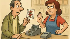 Vtip: V obchodnom dome, môžem kartou?