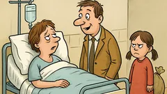 Vtip: Mikuláš a čert utekajú z bytu