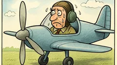 Vtip: Vrtuľa na lietadle chladí pilota