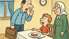 Vtip: Otec príde domov hladný ako vlk