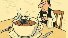 Vtip: Mucha spadne do kávy v reštaurácii