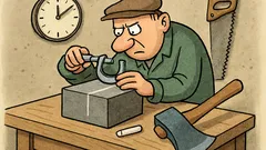 Vtip: Meraj mikrometrom, znač kriedou…