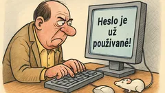 Vtip: Pán si mení heslo na internete…
