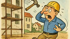 Vtip: Spadne kladivo z lešenia…