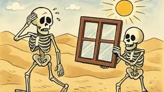 Vtip: Idú dve kostry po púšti...