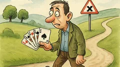 Vtip: Ak ti všetko hrá do karát...