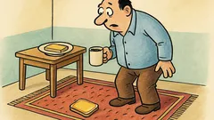 Vtip: Maslový chlieb padá vždy natretý dole