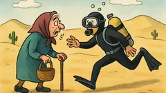 Vtip: Ide babka po púšti...