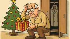 Vtip: Na starobe schováš darčeky aj pred sebou