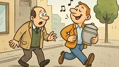 Vtip: Ide chlapík s urnou po ulici…