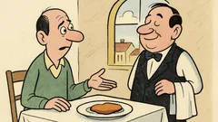 Vtip: Pán hlavný, rezeň už siedmykrát