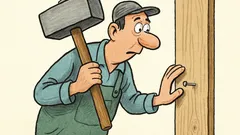 Vtip: Nenamáhaj sa, vezmi väčšie kladivo