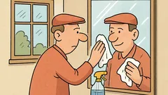 Vtip: Zrkadlo je dvakrát lepšie než okno