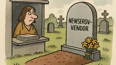 Vtip: Nápis na náhrobku: „Prídem o chvíľu!“