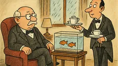 Vtip: Sedí lord v kresle, príde James…