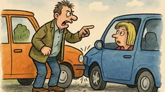 Vtip: Muž ide v novom aute…