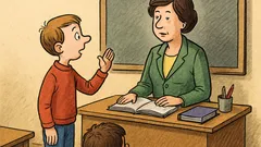 Vtip: Pani učiteľka, môžem byť potrestaný?