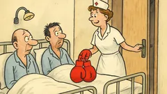 Vtip: Sestrička vojde s boxerskými rukavicami