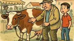 Vtip: Otec so synom na trhu