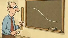 Vtip: Pravítkové pravidlo: rovné čiary neexistujú