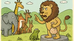 Vtip: Lev dostane od Boha cukríky