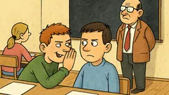 Vtip: Pri písomke Jano pošepká susedovi…