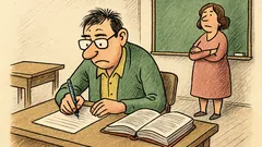 Vtip: Keď sa naučíš na písomku...