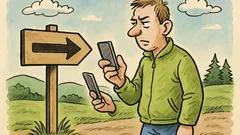 Vtip: Novinka! SMS kompas v mobile