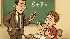 Vtip: Učiteľ sa pýta Janka na prsty