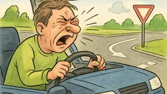 Vtip: Keď šoféruješ, kýchnutie si vyberie zákrutu