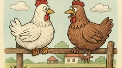 Vtip: Sedia dve sliepky a jedna...