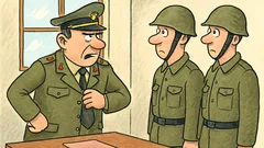 Vtip: Vojaci, viete, koľko mám okolo krku?