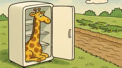 Vtip: Ako vopcháš žirafu do chladničky?