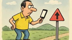 Vtip: Nasmerujte mobil na juh, sever nájdete