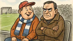 Vtip: Na štadióne sa bavia dvaja fanúšikovia...