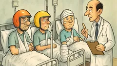 Vtip: V nemocnici ležia traja motorkári…