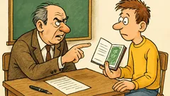 Vtip: Profesor študentovi: druhý list zelený!