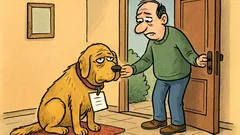 Vtip: Zatúlal sa ku mne unavený pes